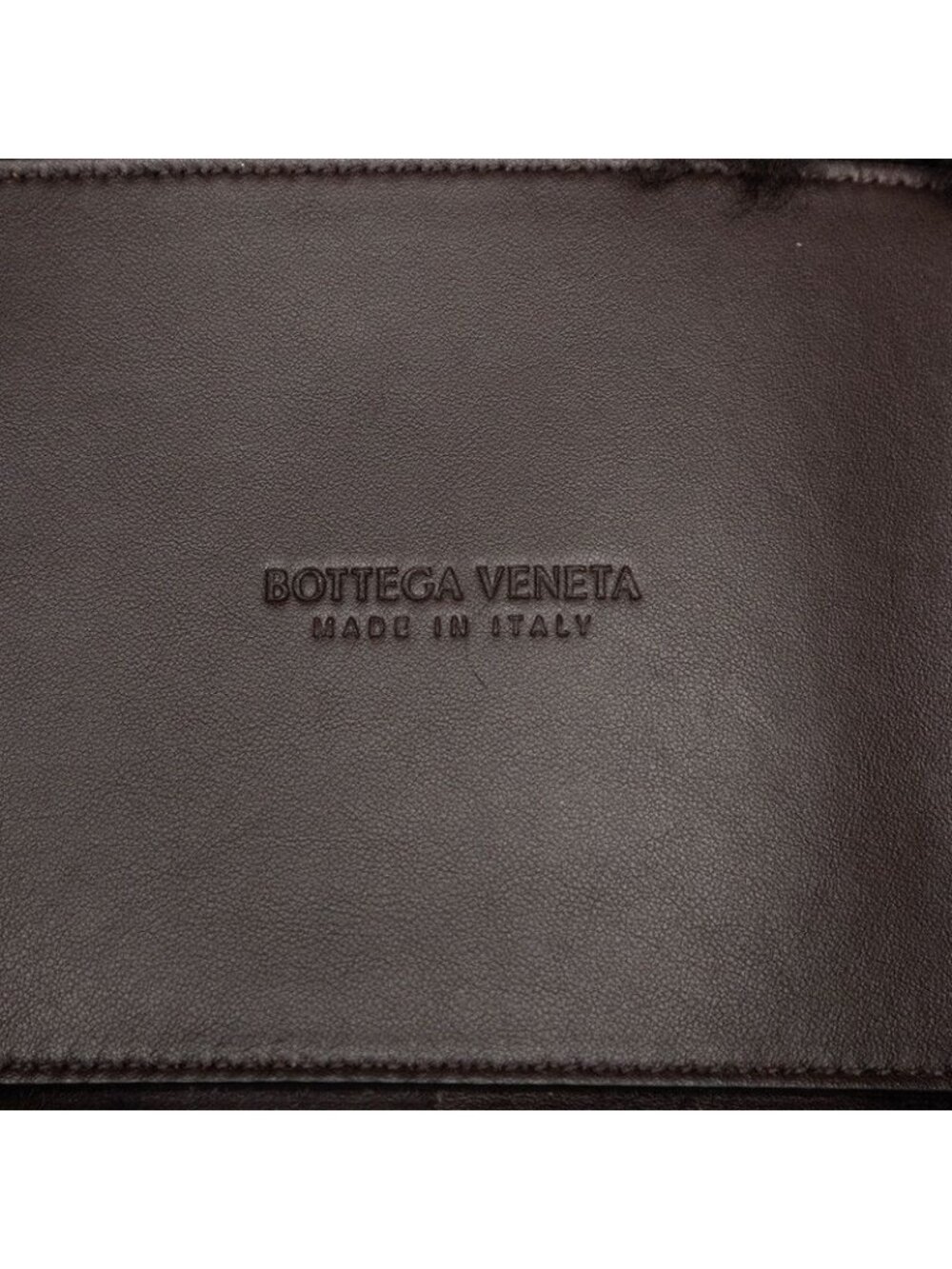 Bottega Veneta Maxi Intrecciato Arco Tote Dark Brown Shearling Leather - Picture 5 of 7